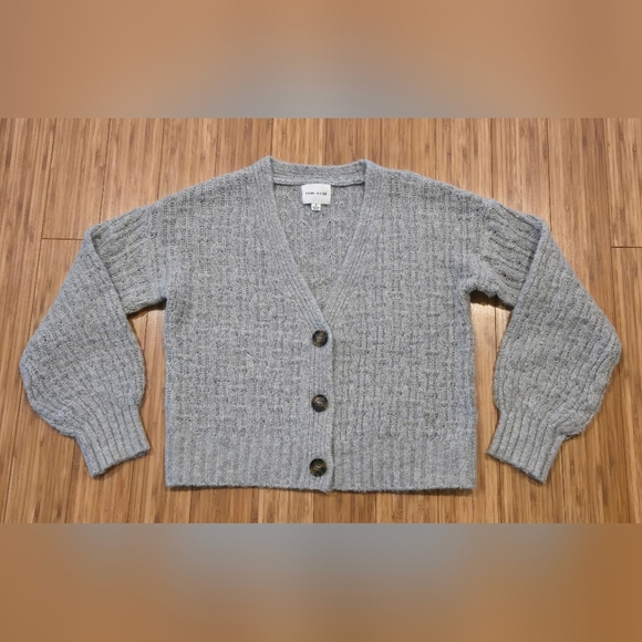 Pink Rose Gray Women's Sweater - Picture 1 of 9